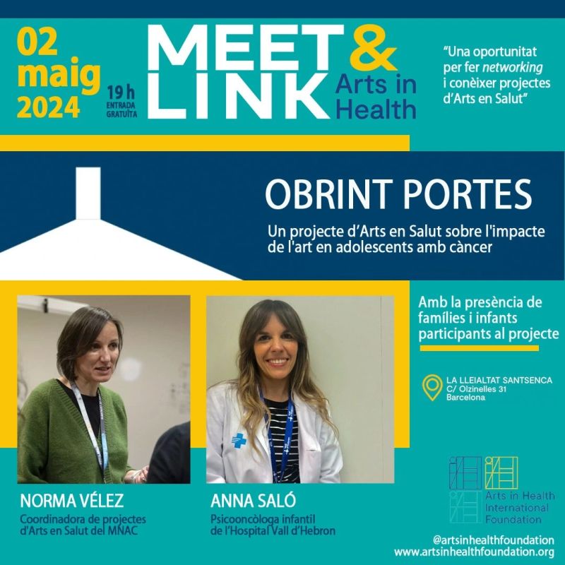 Voleu conèixer el projecte #ObrintPortes, amb 2 de les professionals que hi han treballat i famílies participants? Inscriviu-vos a la 2a ed. de les #MeetandLink: ow.ly/gq4T50RsuGb 📅 Dijous 2 de maig a les 19h 📌La Lleialtat Santsenca (Olzinelles, 31) @vallhebron