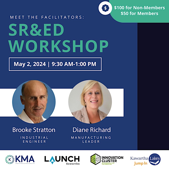 Dive into SR&ED Tax Credits! Practical tools, expert advice & future benefits await. 📆 May 2nd 🕤 9:30 AM to 1:00 PM 📍 LAUNCH Kawartha, 165 Kent Street West, Suite 302, Lindsay 🎟️ $50 for KMA Members, $100 Non-members 👉 Register: eventbrite.ca/e/kmas-sred-wo… @KawarthaLakesCF