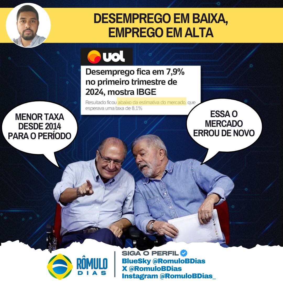 A mídia golpista jamais irá aceitar um governo que prioriza o povo. Por isso tenta desqualificar com notícias e previsões tendenciosas. Mas o Efeito Lula está aí para provar que só um governo de esquerda tira o pobre da miséria com trabalho e dignidade.