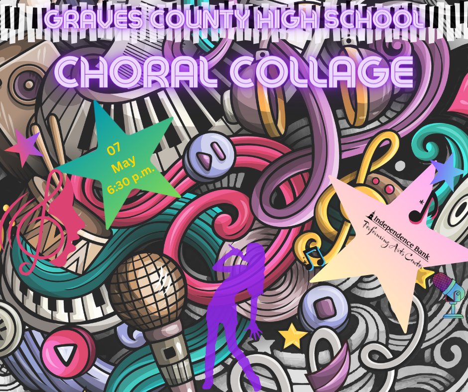 GravesCoPAC's tweet photo. Join us next week as the @GravesCountyHS  choral program presents their spring concert! Admission is free. @1776Bank @GravesCo @gc_finearts https://t.co/Ozrku1IW39