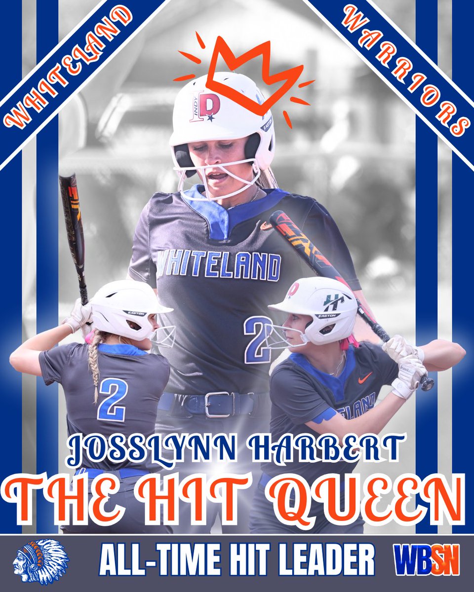 𝓣𝓱𝓮 𝓗𝓲𝓽 𝓠𝓾𝓮𝓮𝓷

On March 21, Josslynn Harbert tallied her 104th hit of her career to pass Emma Piercy ('23) as the all-time hits leader at Whiteland. Harbert currently sits at 119 with a lot of season left!