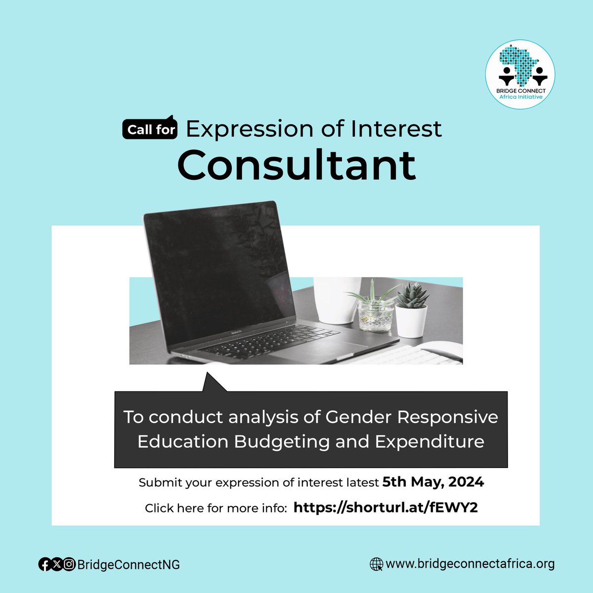 Call for consultant!! We seek the services of a qualified education consultant to conduct analysis on Gender Responsive Education Budgeting and Expenditure in Kano state. Read more about role and apply with link in Bio shorturl.at/fEWY2 #Hiring #Consultancy #Education
