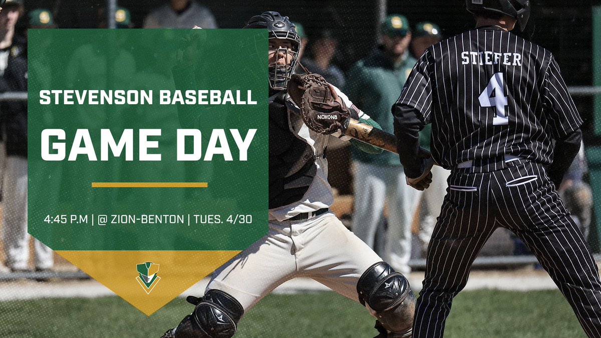 The baseball team heads to Zion-Benton to finish up the conference series tonight, 4/30 at 4:45 p.m. @SHSPatsBaseball @shspatriot @stevensonhs #patriotpride