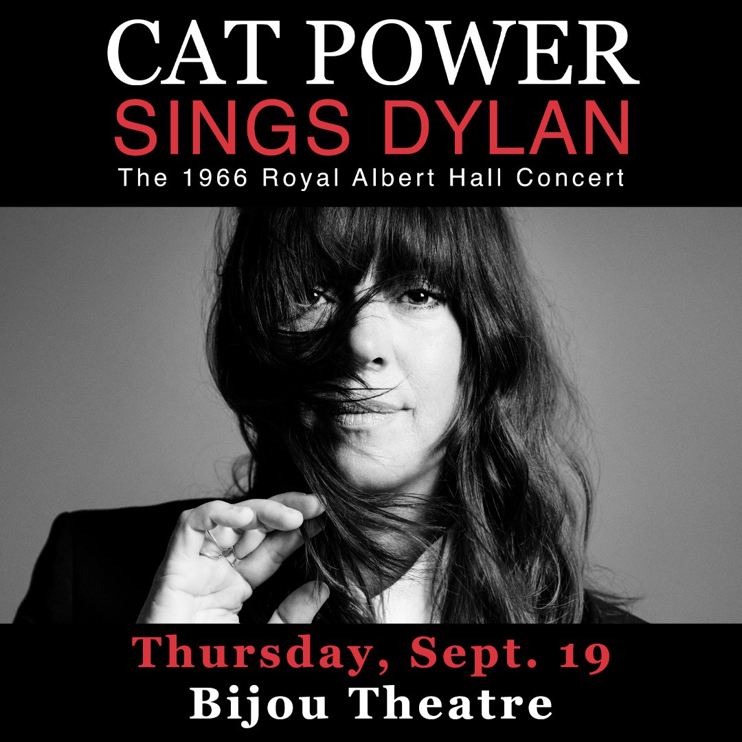 EXCITING NEWS 🙌 Get ready to witness Cat Power's mesmerizing tribute to Bob Dylan's iconic 1966 Royal Albert Hall concert, live at the Bijou Theatre on Thursday, September 19th! Tickets on sale this Friday at 10AM ET.