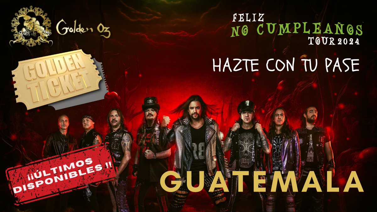 Últimos pases Golden Oz para #Guatemala Hazte con el tuyo aquí 👉 goldenoz.es/events/41-Pase…