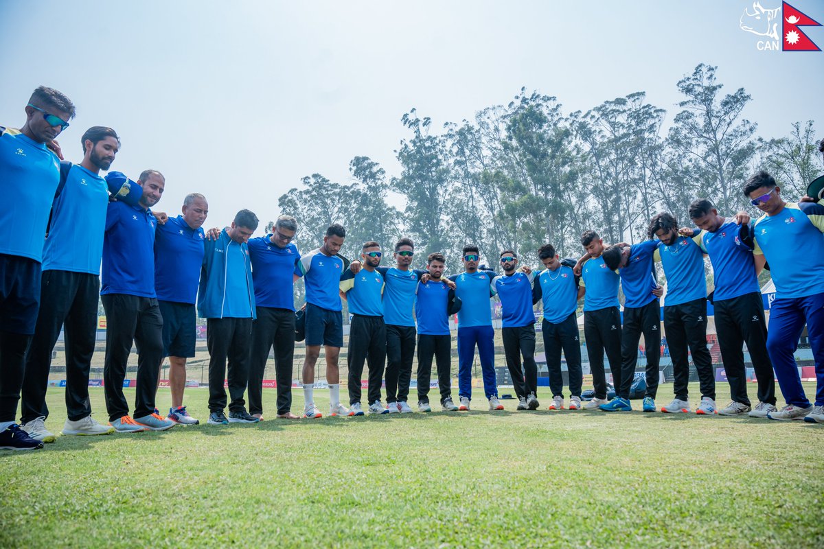 #Rhinos are all geared up for tomorrow as they lock horns with West Indies A at TU 🇳🇵🏏 🇳🇵Book Your Spot for KiBU West Indies A Tour of Nepal ➡: bit.ly/nepvswi #WIndiesATourOfNEP | #WorldCupYear2024 | #NepaliCricket