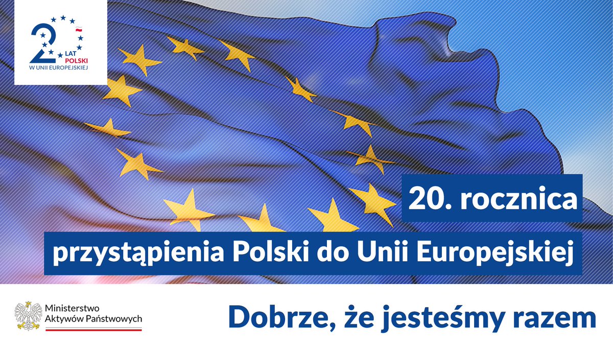 🇵🇱🇪🇺Dziś świętujemy 20 lat Polski w Unii Europejskiej #20latPLwUE #20latwUniiEuropejskiej #PolskawUE