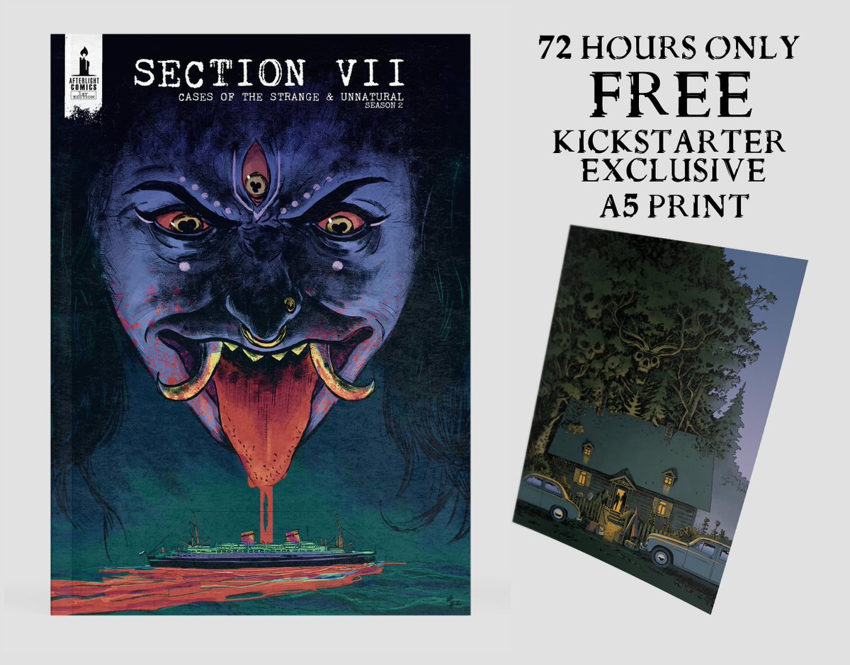 SECTION VII | CASES OF THE STRANGE & UNNATURAL Season 2 is now 𝐋𝐈𝐕𝐄 on Kickstarter! For a Limited time only you can claim a 𝐅𝐑𝐄𝐄 print! kickstarter.com/projects/ghost…