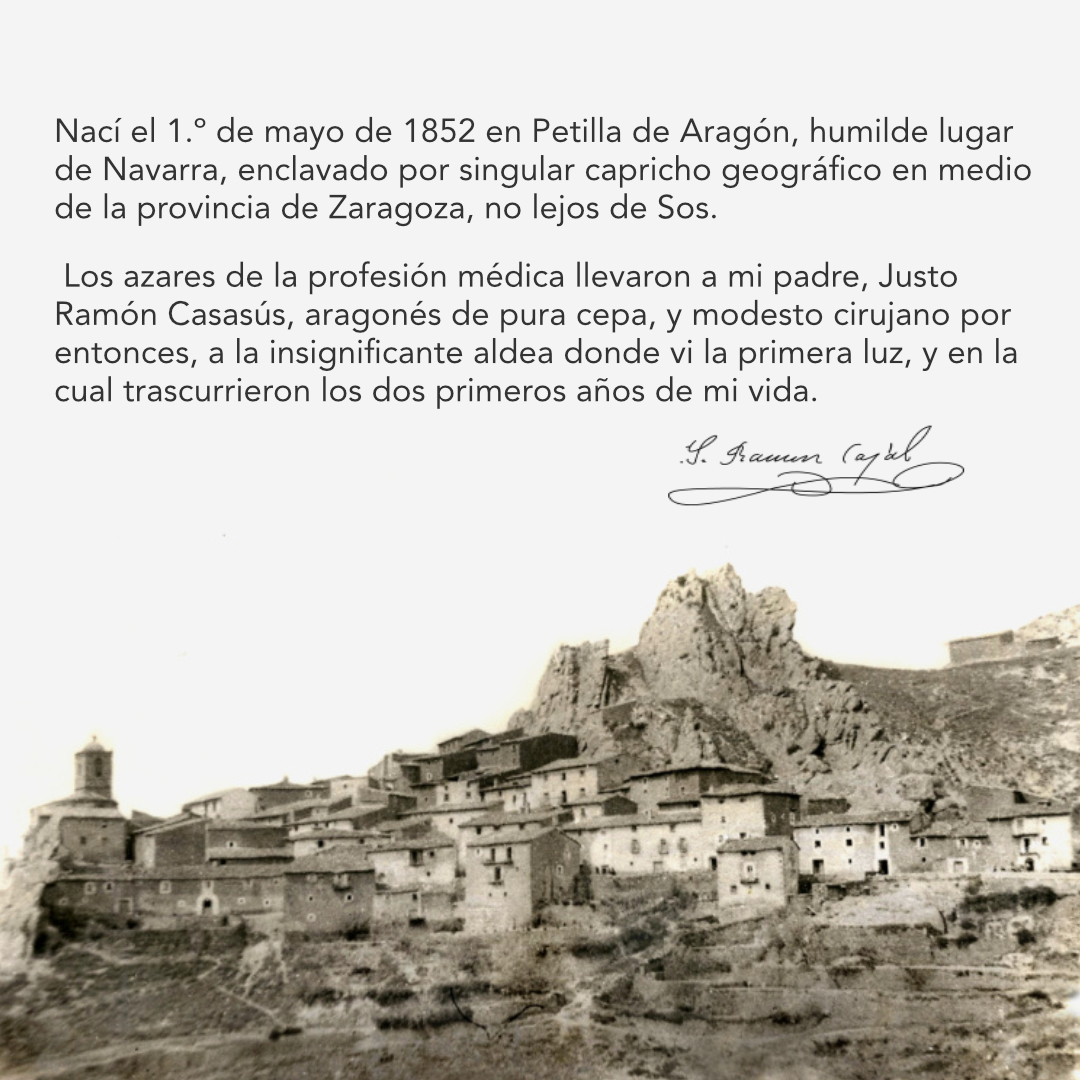 ¡Hoy estamos de cumple!🎂
Santiago Felipe #RamónyCajal nació #taldíacomohoy hace 172 años. 🥳🎉