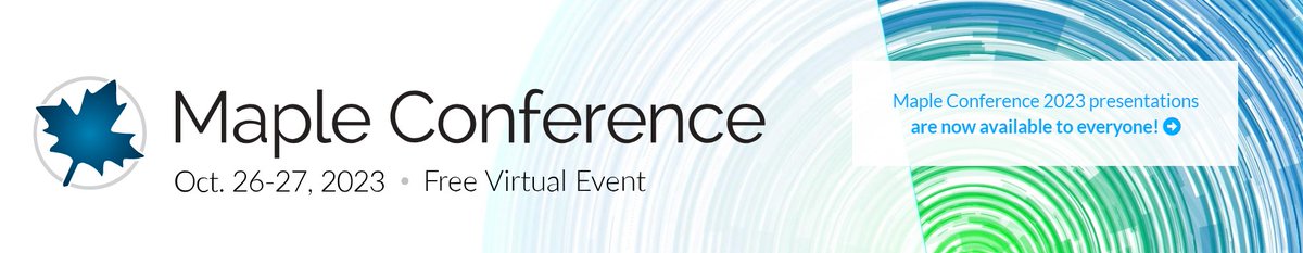 Exams over? Maybe now’s a great time to catch up on the talks you missed from last year’s Maple Conference! (Or maybe now is a great time to catch up on some sleep. We understand. 😴 🛌) bit.ly/4befIj2