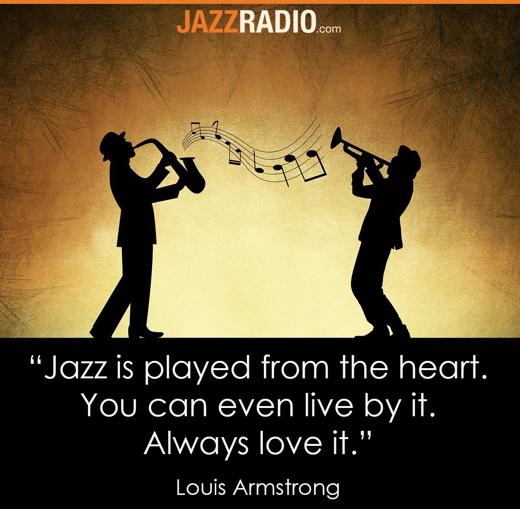 Happy #InternationalJazzDay!

We honor the day with this wise #JazzQuote:
“Jazz is played from the heart. You can even live by it. Always love it.” -#LouisArmstrong

Tune in and celebrate #JazzDay today!
JAZZRADIO.com

•

#HappyJazzDay #InternationalJazzDay2024 #Jazz
