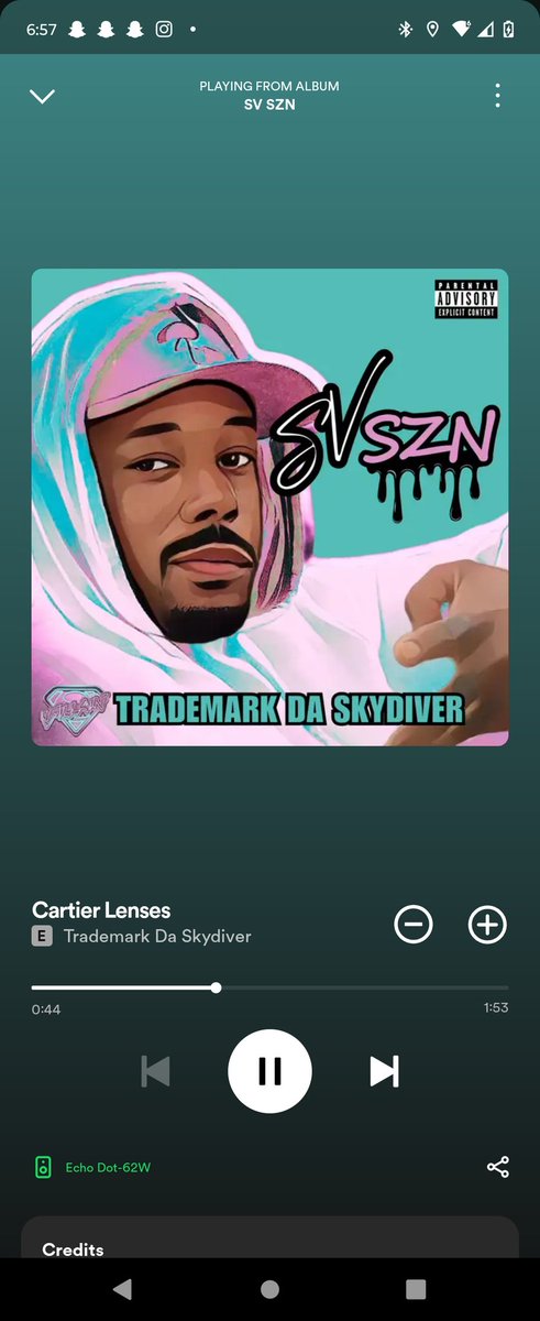 Wake up, get money 💱 that's all that I know. Put on the drip n I slip out the doe.🚪 Roll up a zip & I blow out the smoke. 😮‍💨 Livin' life fast ⏩ I stay on go! 🔥 -@Real_TradeMark What's everyones favorite track off the album? I'm fuckin wit this 'Carrier Lenses' 💥 #SVSZN 🦹🏾‍♂️