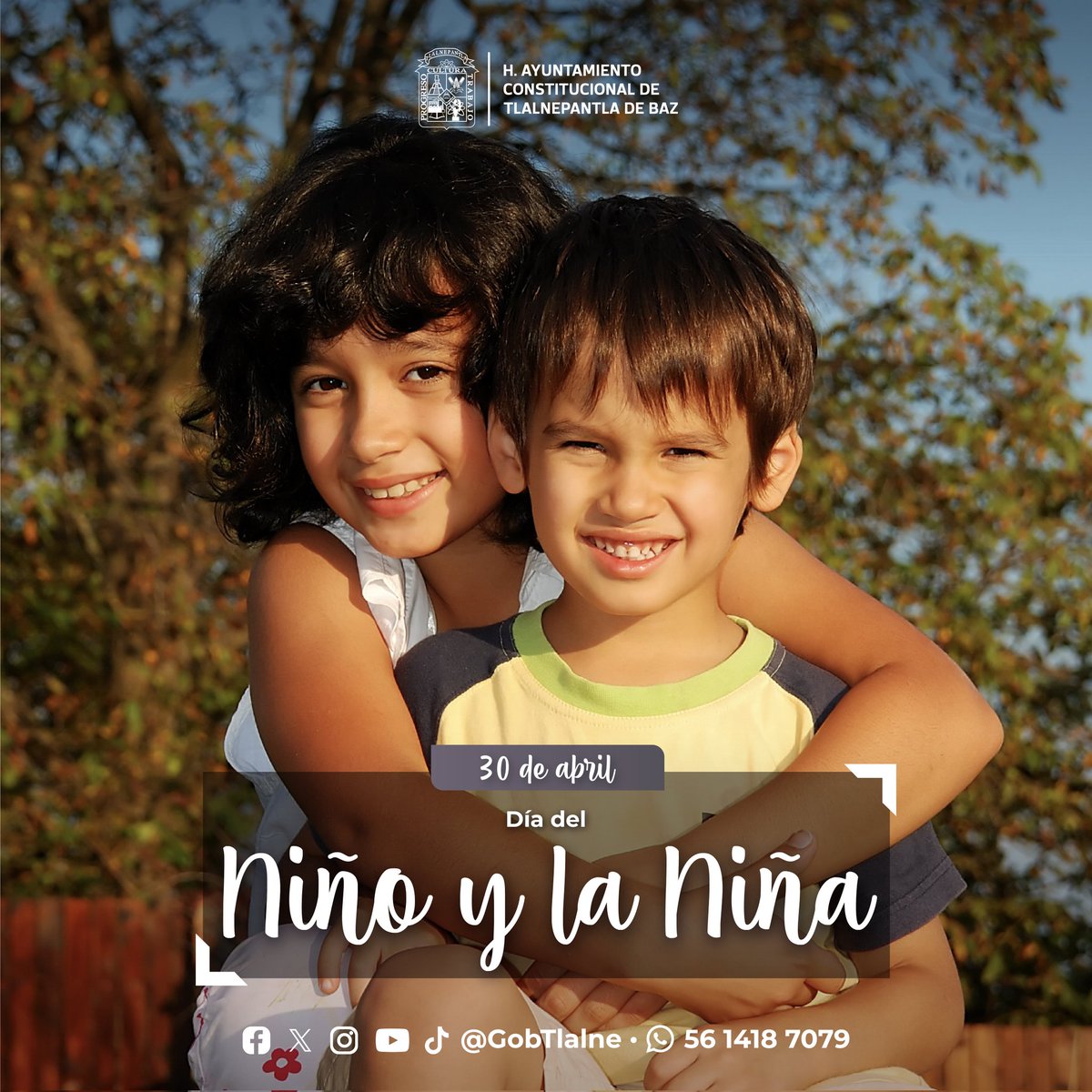 'Nunca es demasiado tarde para tener una infancia feliz.' - Tom Robbins. ¡Feliz #DíaDelNiño, #Tlalnepantla!🧒👧