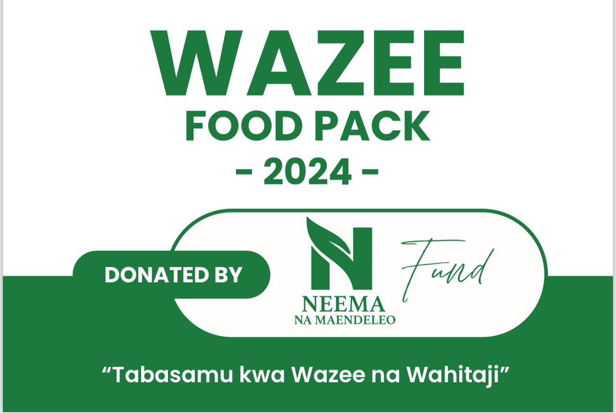 Jana, Wazee 10 kutoka #Bukoba wamepata Tabasamu kwa hisani ya #NeemaNaMaendeleoFund maana kila mmoja amepokea #WazeeFoodPack yenye Mchele Kilo 5, Maharage Kilo 5, Unga wa Sembe Kilo 5, Sukari Kilo 2 na Mafuta ya Kupikia Lita 2. Nawashukuru #NeemaNaMaendeoFund ❤️🙏 Aidha, niwape…