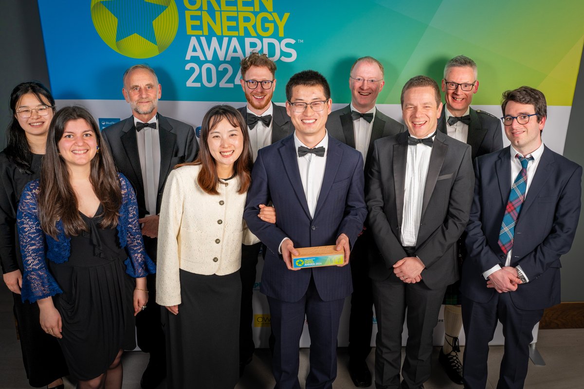 🌟 Delighted to share that our researcher Dr @YabinLiu1992 has won the @ScotRenew Young Professionals Green Energy Award for bringing pioneering new ideas to the #RenewableEnergy industry. Read more: edin.ac/44jeUHx #YPGEA24