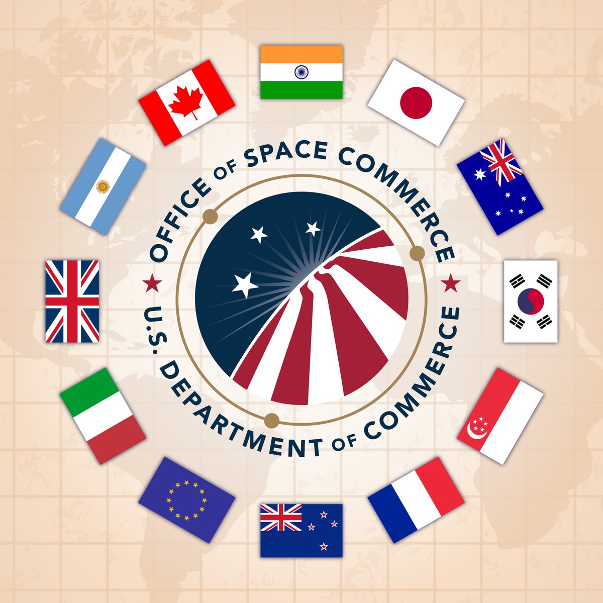 For #SpaceDiplomacyWeek 2024, we reflect on a very busy 12 months of international dialogues w/ allies & partners to strengthen commercial space collaboration. Space commerce has now become a regular element of U.S. diplomatic outreach & engagement #SpaceForAll