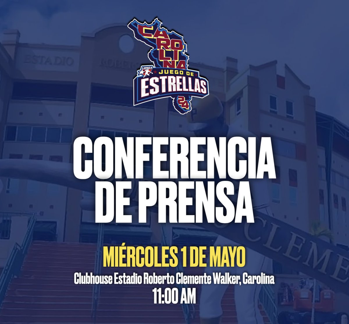 ¡Se acerca el #JuegodeEstrellas2024! Todos los detalles serán informados mañana miércoles a las 11:00 a.m. en la conferencia de prensa.