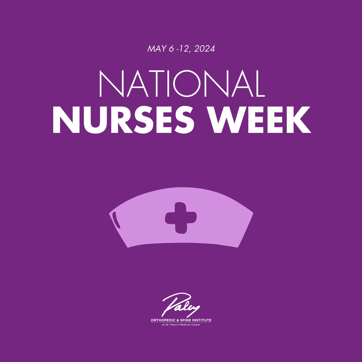 During National Nurses Week, the Paley Institute proudly celebrates the compassion and expertise of nurses, the cornerstone of patient care. Join us in honoring their unwavering dedication to healing and the invaluable impact they make in every patient's journey.💜