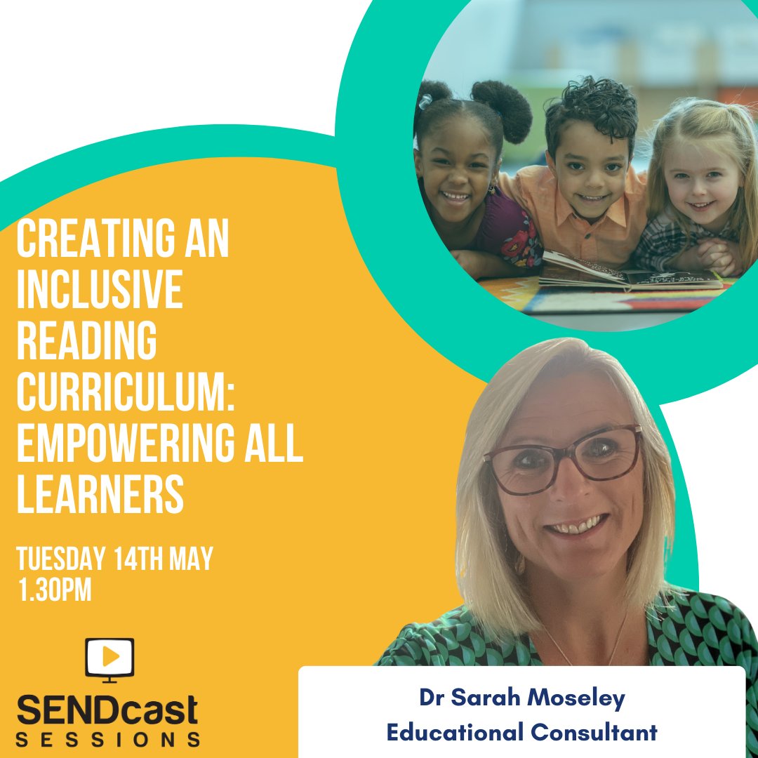 How can you, as an educator, foster a love of reading in all your learners no matter their needs? 👩‍❤️‍👨 @drsarahmoseley joins us for this fascinating session - a must watch for all teachers! Just £10 - register here 👇 ow.ly/LotL50RiYxY #edutwitter #literacy #teachers