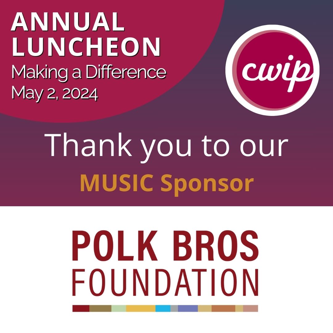 Thank you to our Music Sponsor for their generous support at the #CWIP2024 Annual Luncheon! We look forward to seeing you at our annual fundraiser on May 2nd from 10:30 am – 1:30 pm. Learn more: bit.ly/4ailCQd