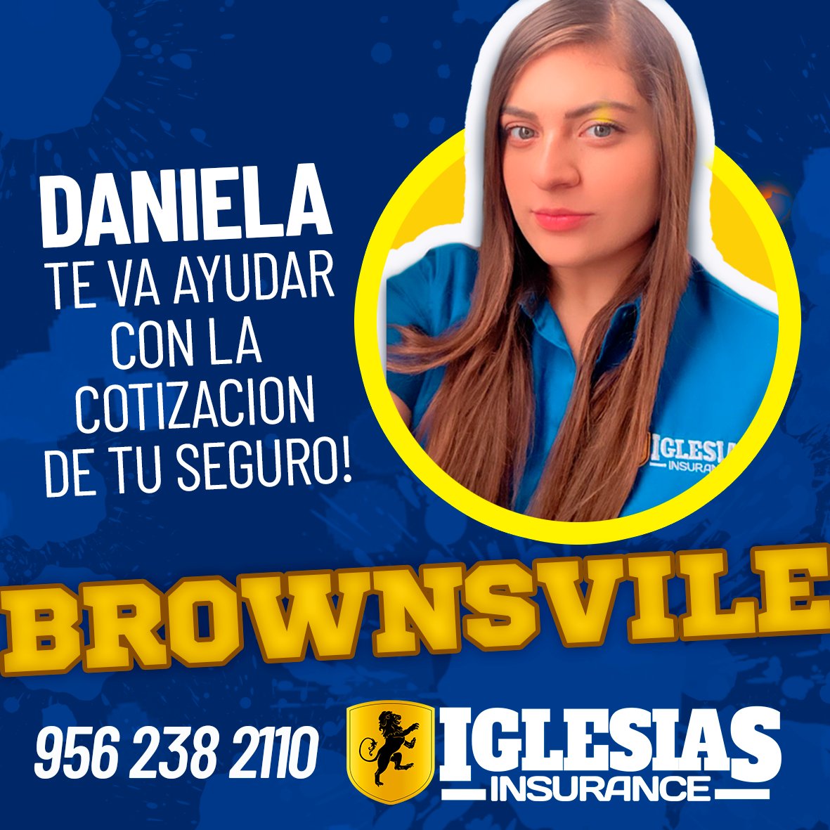 Attention #brownsvilletexas #brownsvilletx
Daniela te espera para darte el mejor precio en tu seguro, garantizado! 
☎️(956) 238-2110 
#segurodecarro #segurodevida #segurocomercial #segurodeauto #insurance #carinsurance #autoinsurance #hablamostuidioma #iglesiasinsurance