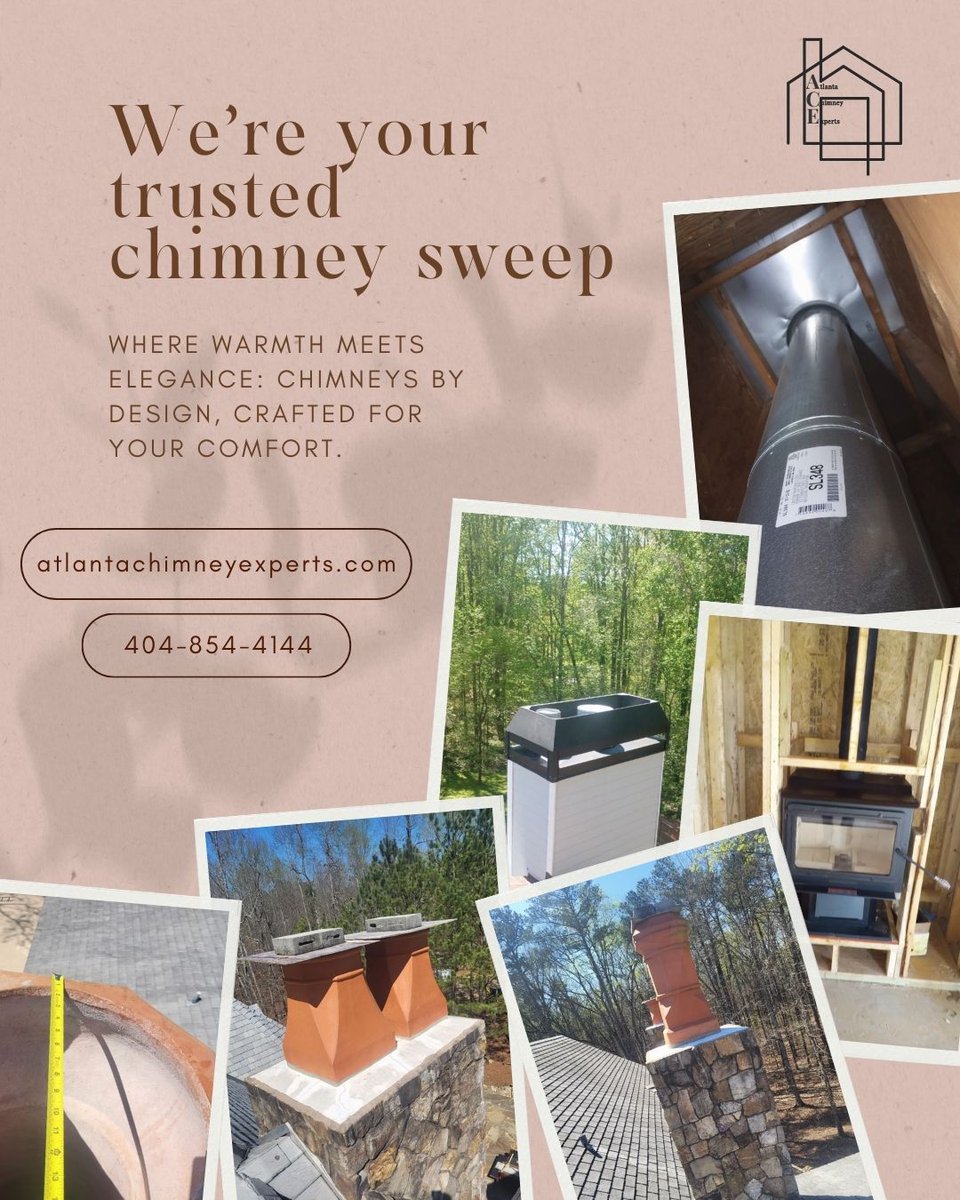 Atlanta Chimney Experts LLC offers expert chimney sweep services to keep your home safe and warm. Schedule your sweep today! 404-854-4144

#ChimneyCare #AtlantaGA #ChimneySweep #Fireplace