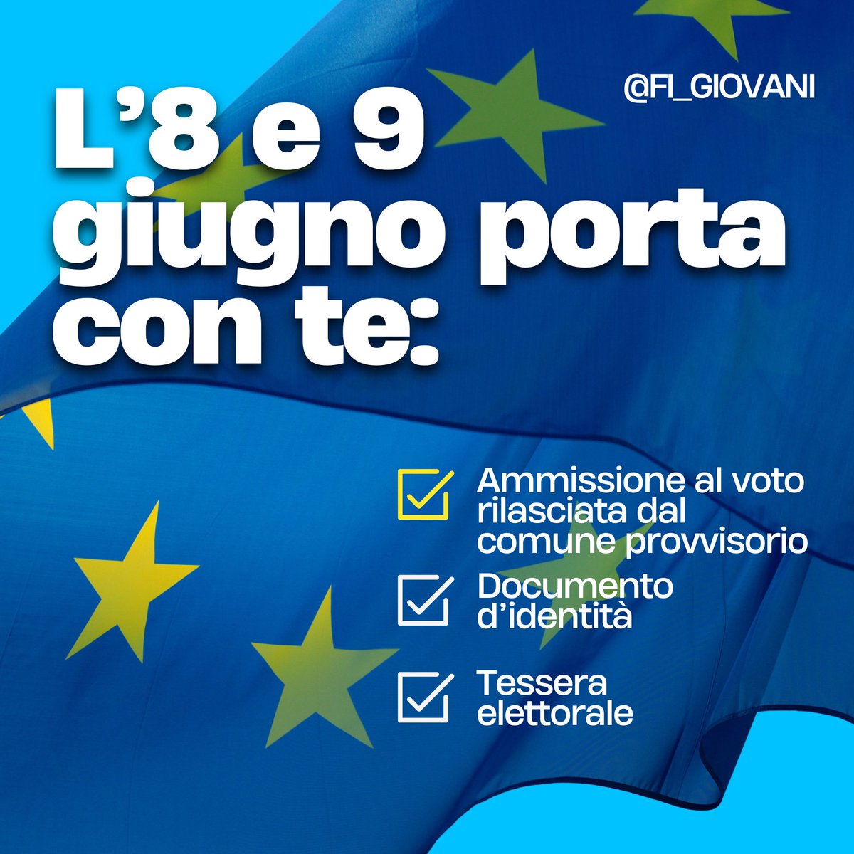 🇮🇹 Per la prima volta grazie a @forza_italia gli studenti potranno votare da fuori sede! Vuoi sapere come? Scorri il post e invia la richiesta entro il 5 maggio 🗳️