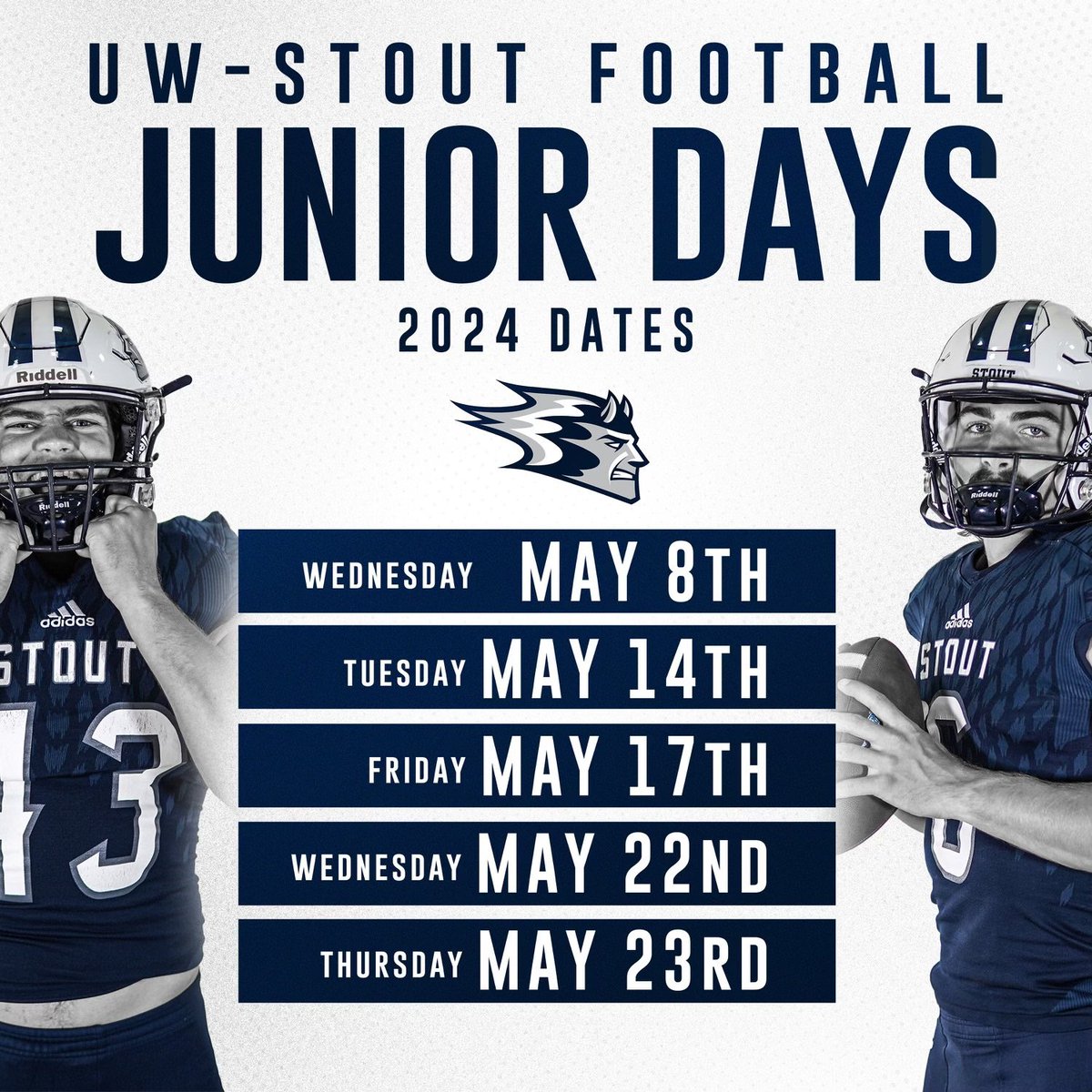 Thanks for the invite <a href="/UWStoutFootball/">UW-Stout Football</a> !