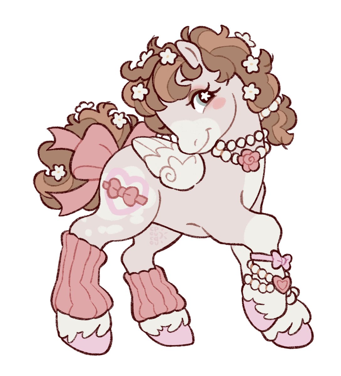 WOAH unexpected collab commission bc one of my bestest besties (@p0nyplanet) did the original design :3c 💝🎀🧸