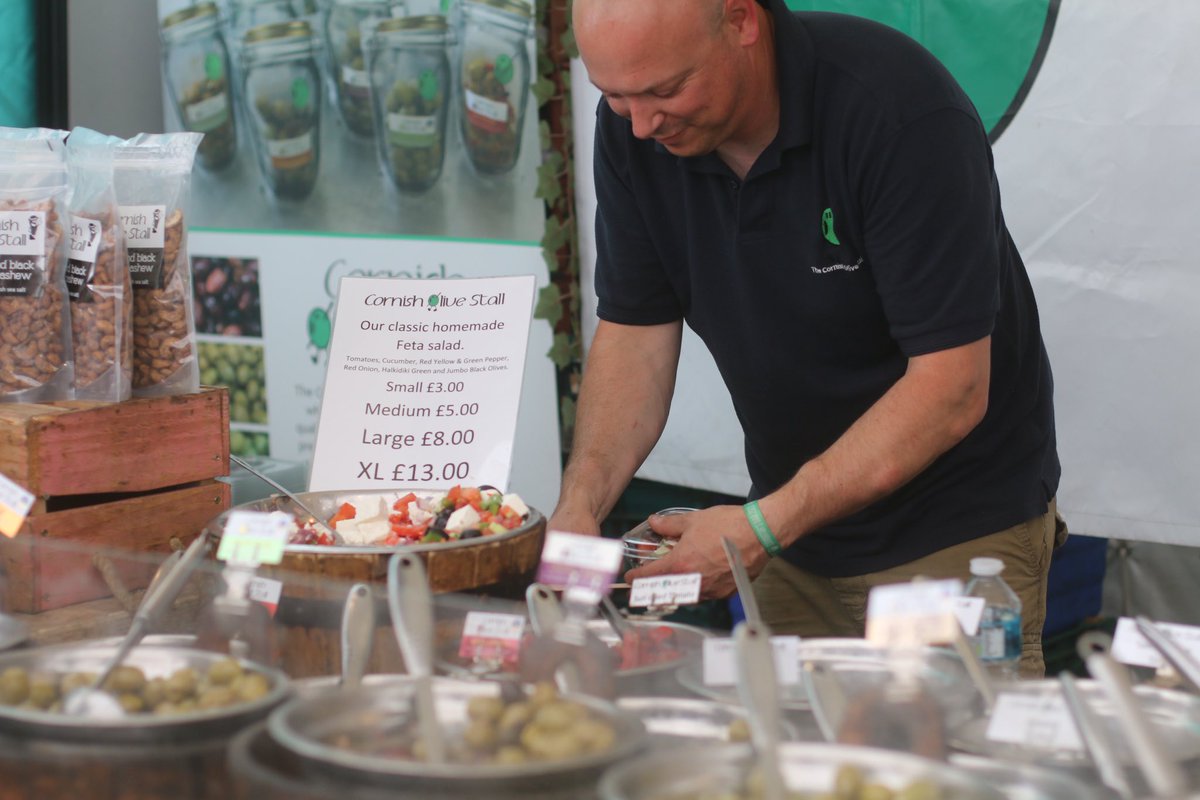CornishOlive's tweet photo. Saturday will be the @CornishOlive Stall’s last at @TruroFarmersMkt for the foreseeable future. (Please note the Cornish Olive Stall will continue to supply delis, restaurants, and shops as well as our wholesalers and our products will be available online https://t.co/vNR3YQTfoY) https://t.co/EKil4yttye