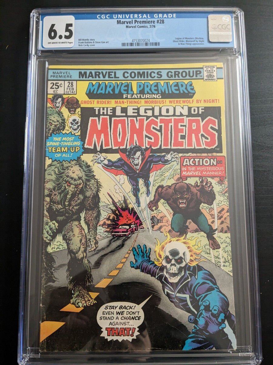 Marvel Premiere #28 1st Legion of Monsters CGC 6.5 🚨 Auction Starting at $185 CAD ➡️ ebay.ca/itm/1350390912… #comic #comics #comicbook #comicbooks #Marvel #MarvelComics #classic #vintage #eBayDeals #tuesdayvibe