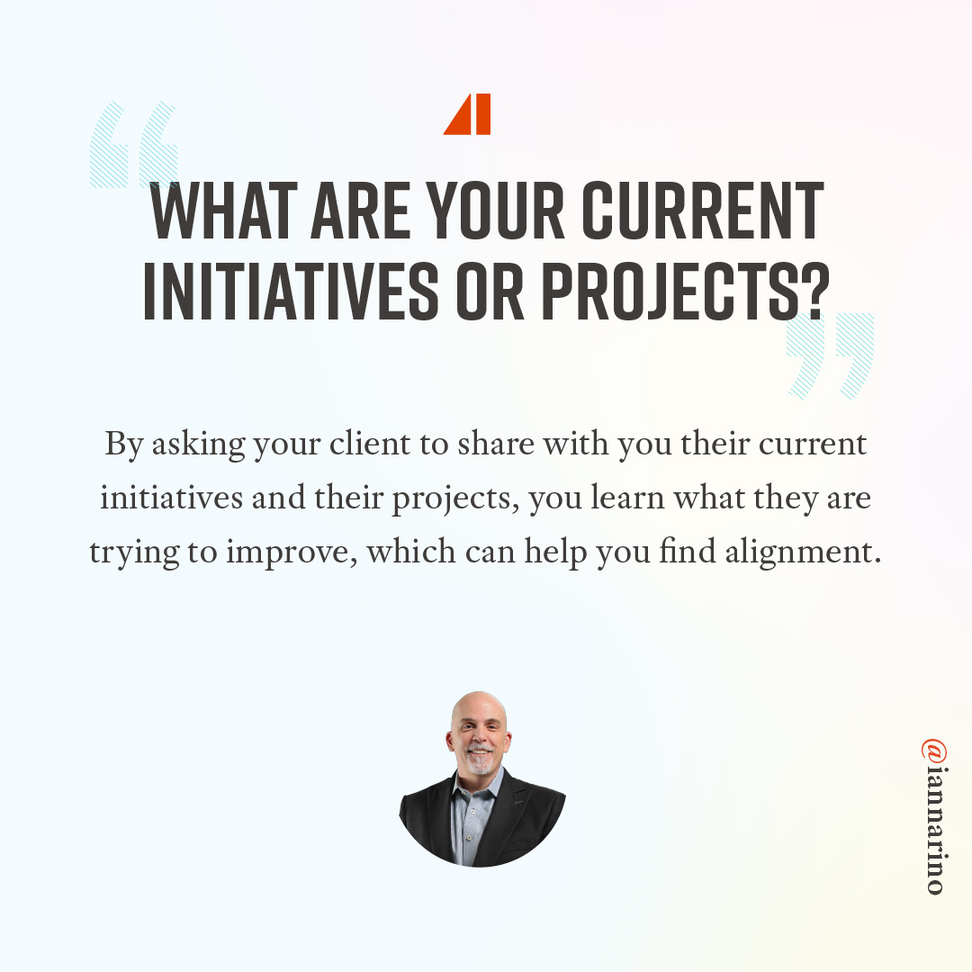 iannarino's tweet image. Are you asking your clients this question? #salestips #b2bsales #askquestions