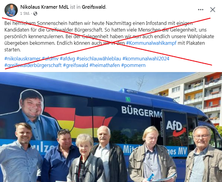 Ein riesiger Reisebus als 'Bürgermobil'? So kann man auch die Steuergelder aus dem Fenster werfen!

#AfD #MecklenburgVorpommern #Greifswald
