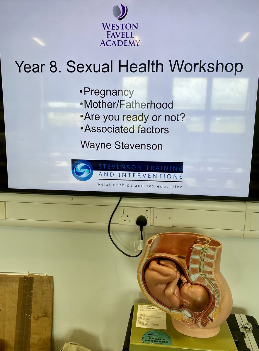What a great day @WestonFavellGAT with year 8. RSE sessions about pregnancy. Very engaging with some honest and open questions. Excellent. @GreenwoodAcad