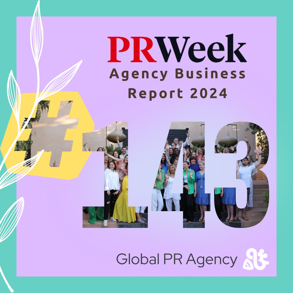 Spring has sprung and Milk & Honey leaps up #PRWeek's global rankings!

We've jumped eight places on last year - from #151 to #143 - to burst into the top 150 #global agencies.

Discover the latest insights from PRWeek's Agency Business Report 2024: 👉 ow.ly/tB1b50Rskzr