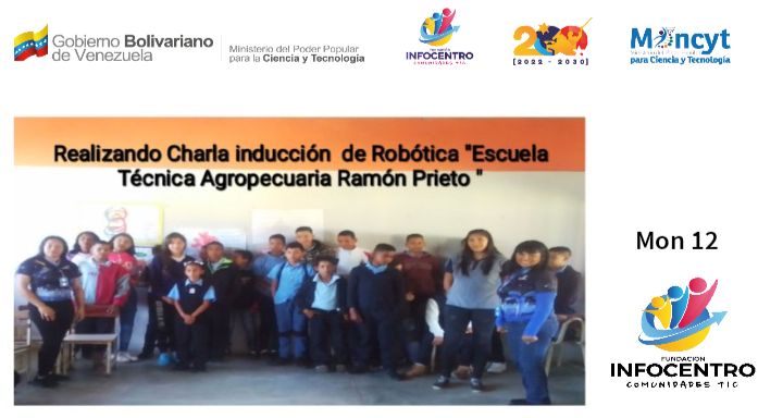 jhonnalara's tweet photo. El día 29 de Abril del 2024 se realizo una charla Formativa de Robótica  en la Escuela Técnica Agropecuaria Ramón Prieto.@AnubisU7  @jhonnalara https://t.co/qaZ9bJKQaS