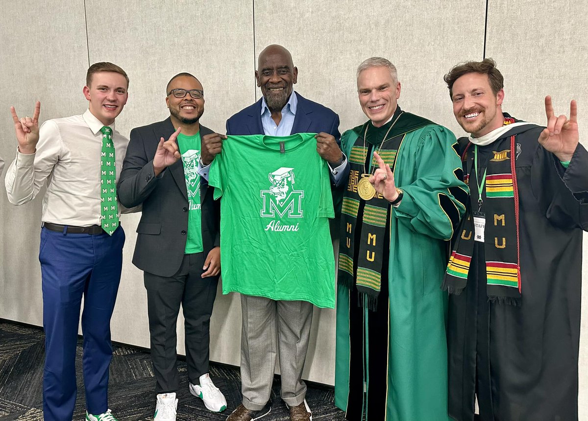 At commencement Saturday, all graduates received a special edition 2024 alumni T-shirt from the Alumni Association. Shout-out to @Official_Glenns for printing the popular shirts.

Congratulations, Class of 2024!

#WeAreMarshall #HerdAlum #ForMarshallU
