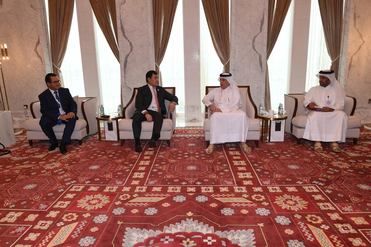 Minister of State for Foreign Affairs Meets Kazakh Deputy Foreign Minister #MOFAQatar