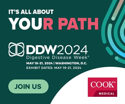 Cook Medical is delighted to be attending Digestive Disease Week this year May 18-21 in Washington D.C. Visit us at booth #2401 to experience the latest innovations available from Cook Medical. #GItwitter #endoscopy #DDW2024