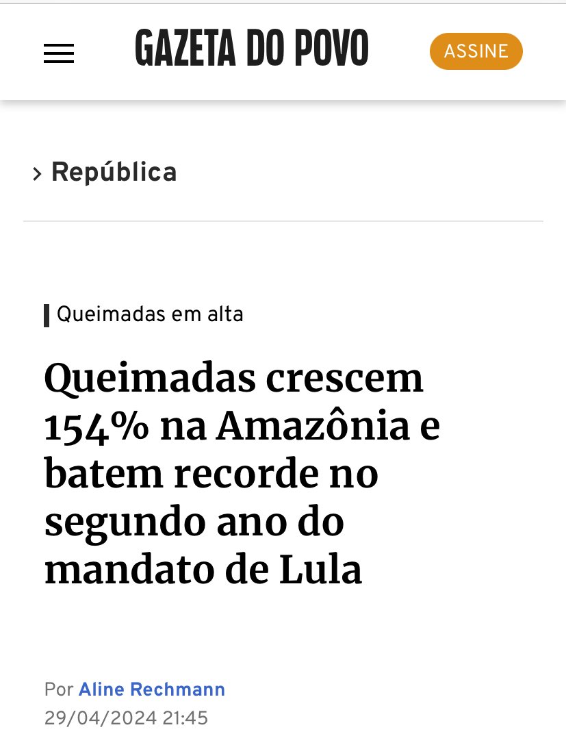 A Amazônia tá queimando mais do que são paulino em dia de jogo!