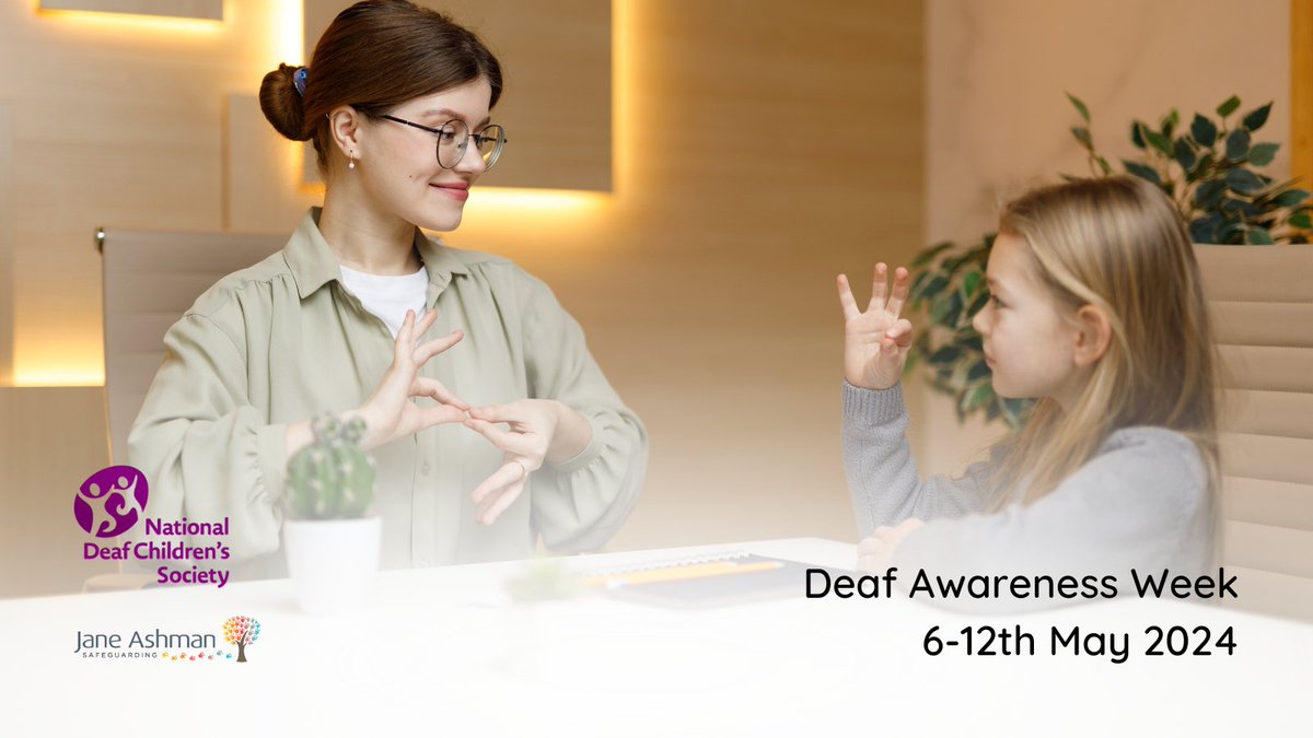 #DeafAwarenessWeek (6-12 May 24) aims to make everyday life more deaf-friendly for children and young people.
The National Deaf Children's Society has lots of resources to help make this a reality in all our settings:
ndcs.org.uk/deaf-awareness…

#deafawareness #deafawarenessweek
