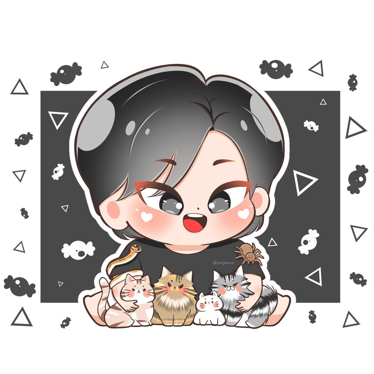 Family Sumettikul 🖤

Kinako Mochi, Grey, Akuma, Ōkami, Akira,Fenrir 🐈🐈🐈‍⬛🐈‍⬛🐍🕷️

*งานFans Art ของเราไม่อนุญาตให้นำไปใช้นะคะ*

*Do not repost'*

✛ #BibleWichapas ✜ #bsumone
❦ @biblesumett ❦