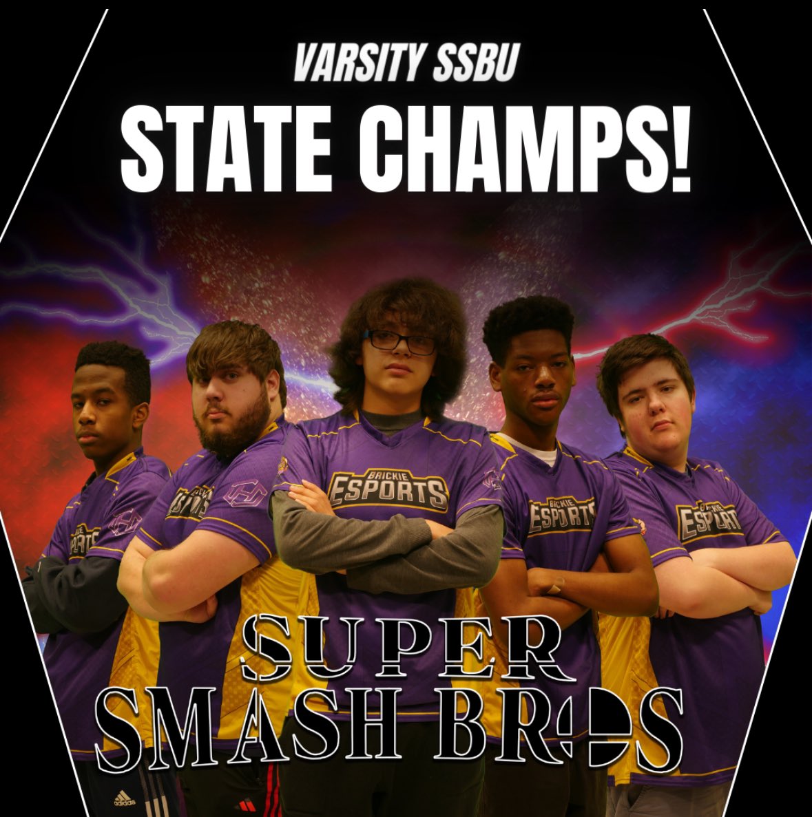 Congratulations to our SSBU team for taking home a state title! Our bricks played extremely well throughout the entire tournament and we want to congratulate Daveion Holmes, Marcus Fernandez, Joshua Gilbert, Nick Petrakovic, and Xavier Torres for their outstanding victory!