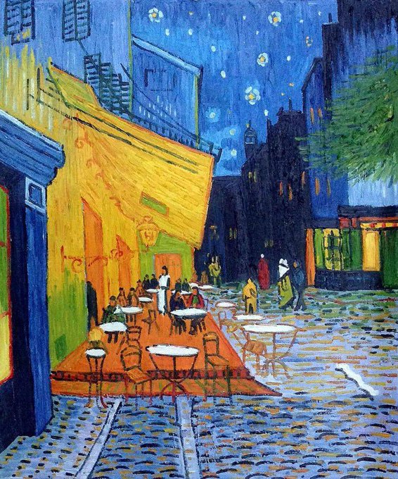 Thelonious Monk Quartet “April In Paris' Charlie Rouse-Beautiful Tenor Sax Solo at 1:51 T. Monk-Brilliant Piano Solo at 4:38 Artist: Van Gogh 'Cafe Terrace at Night' youtu.be/hOFzhzl-5fs #Jazz