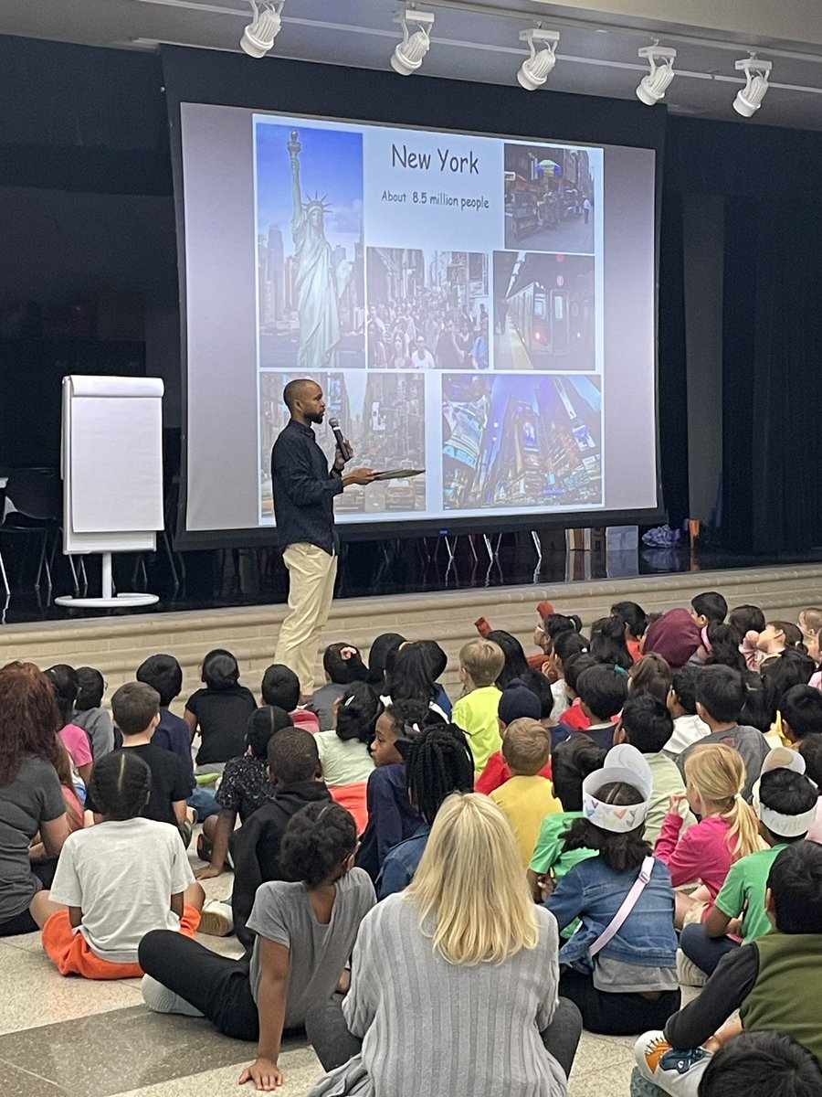 We were so lucky to have AG Ford come and give a presentation yesterday all about being an illustrator! The kids loved watching him draw in real time. @Mel_Cutts #pisd @SpradleyElem