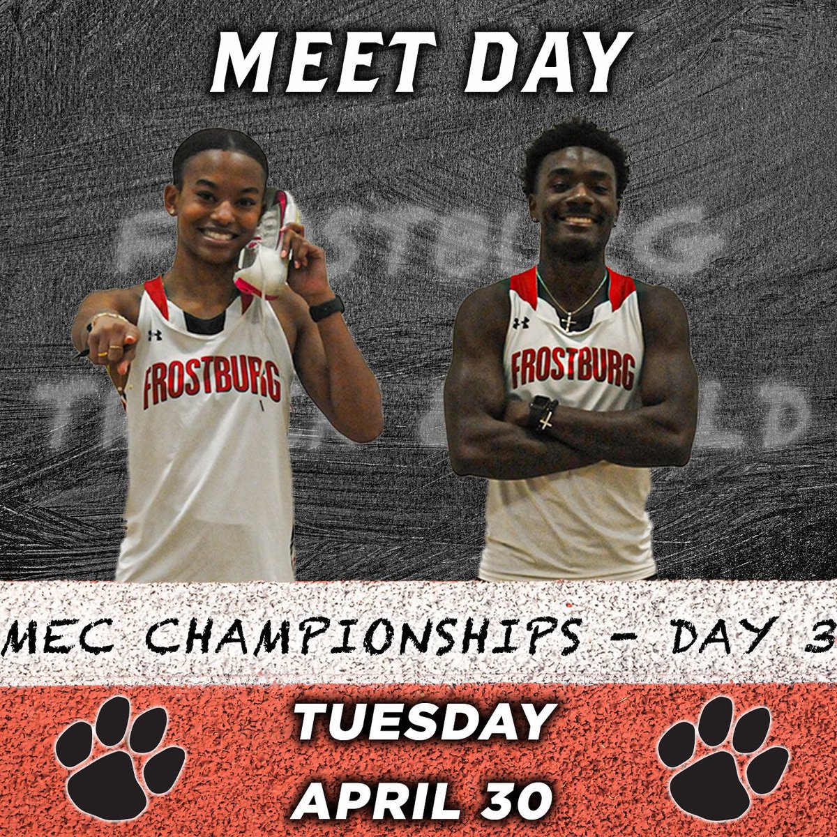 Final day of the MEC Track Championships!! 🐾 
@FrostburgXCTF 

#BobcatPride