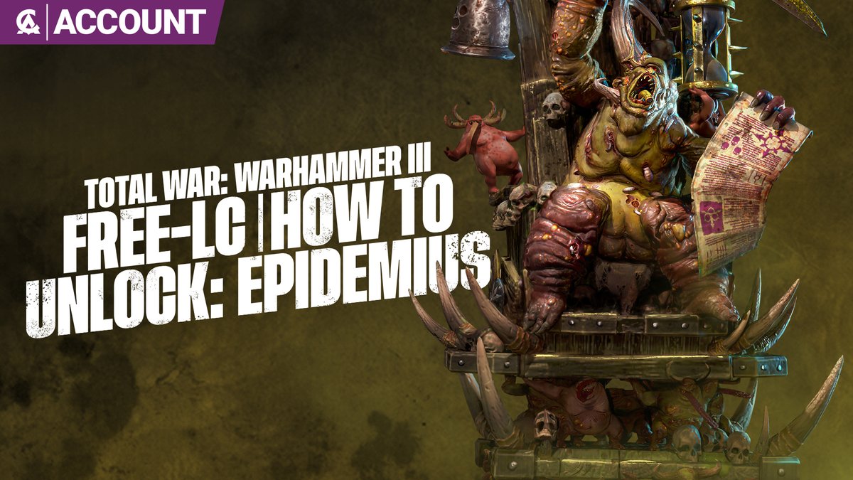 Thrones of Decay has arrived, so it's time to get better acquainted with Epidemius! ⚔️ Learn how to unlock your FREE Legendary Lord in our FAQ: support.sega.com/hc/en-gb/artic…