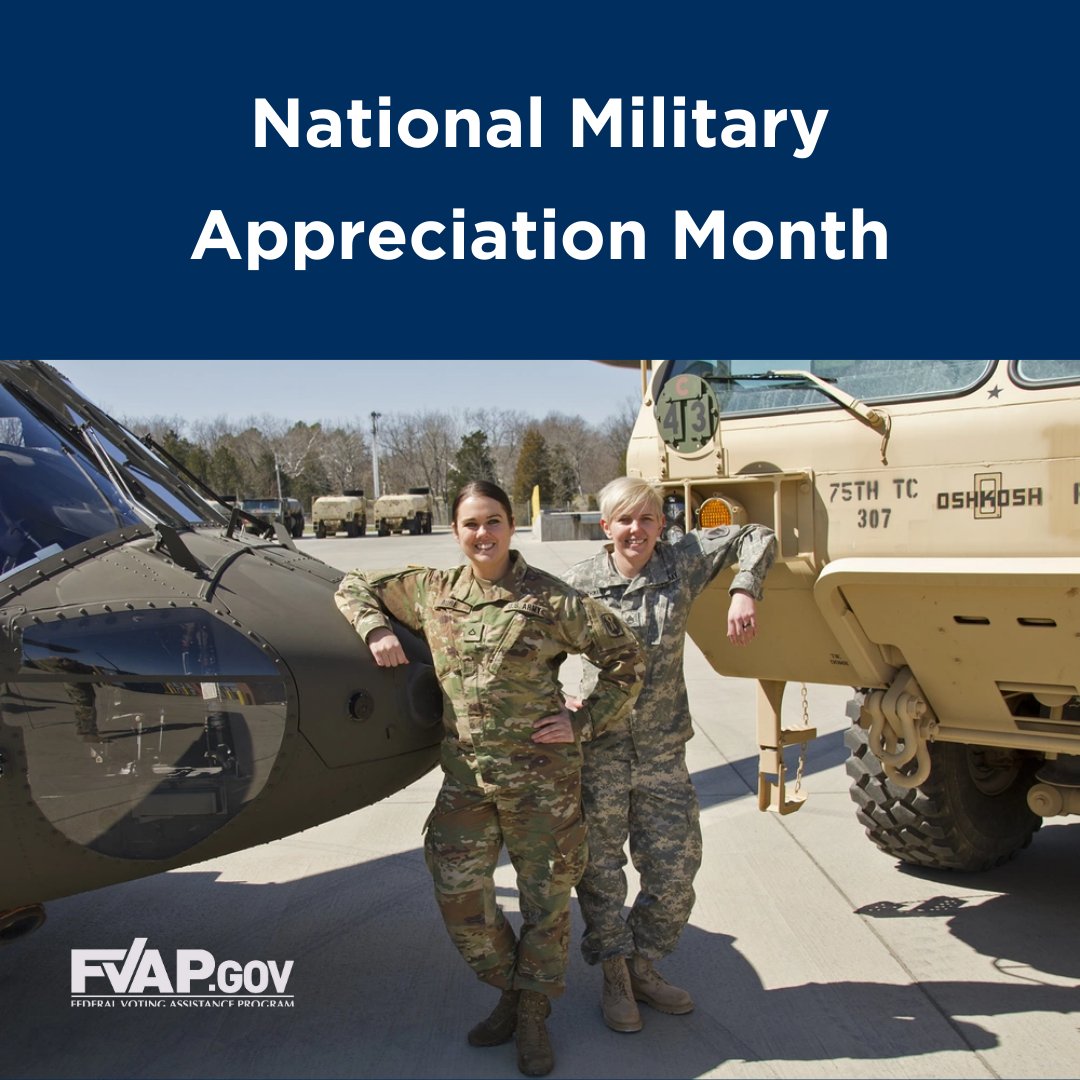 May is National #MilitaryAppreciationMonth - a time to honor and thank our brave Service members for their sacrifices and dedication to protecting our freedom. 🙏🏻