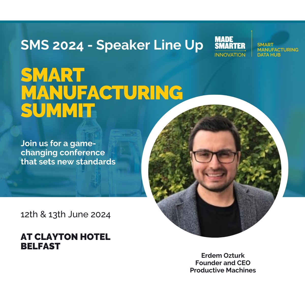 ⭐ Speaker announcement for SMS24! Erdem Ozturk CEO of Productive Machines
Erdem is an internationally recognised leader in the digital machining field and is a domain expert.
Book the Earlybird rate: eu1.hubs.ly/H08Sj9c0