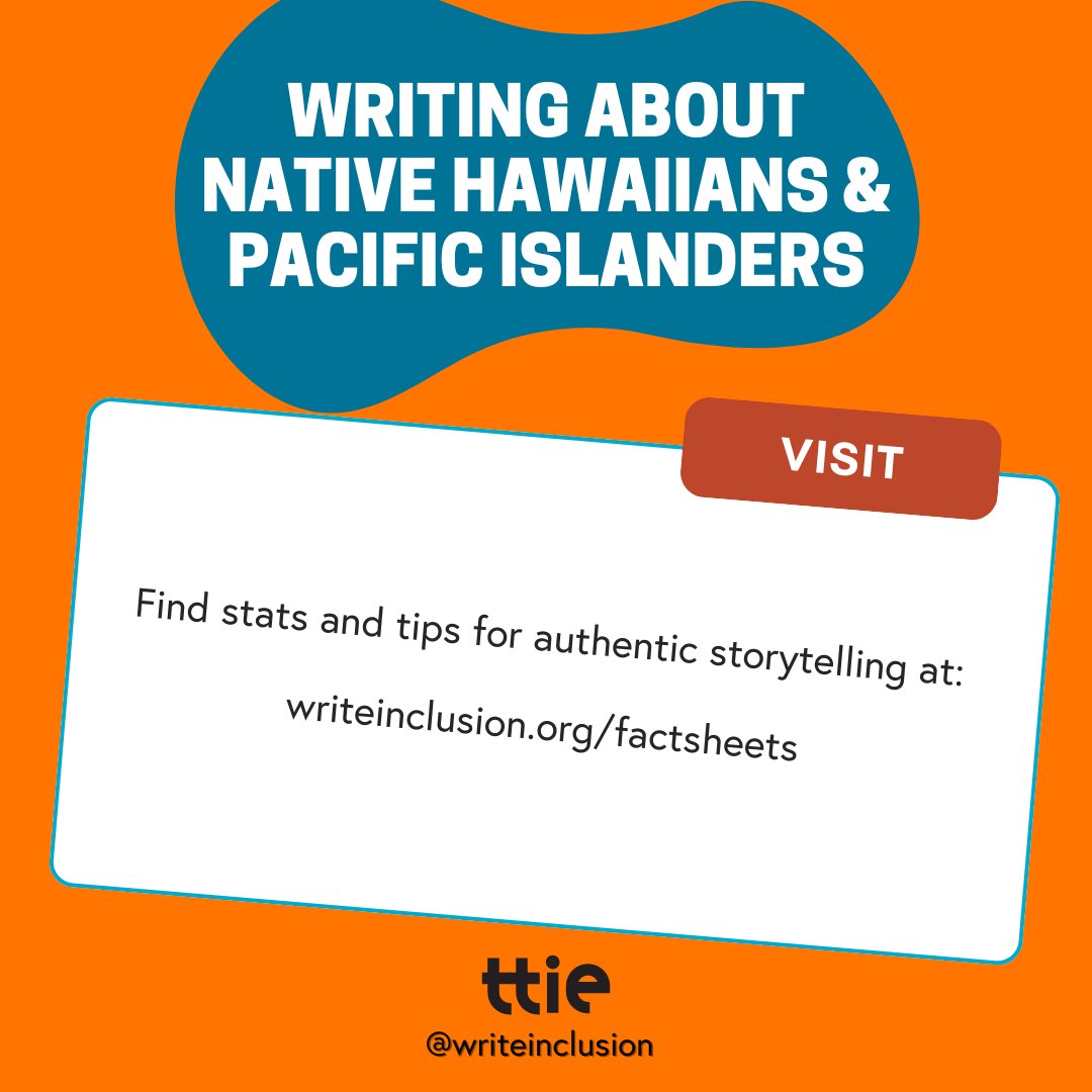 May is Asian American & Pacific Islander (AAPI) Heritage Month! Our factsheet on Native Hawaiians & Pacific Islanders features quick stats, glossary terms, & stories we'd like to see more of. Check it out, along with the rest of our AAPI Factsheets! writeinclusion.org/factsheets